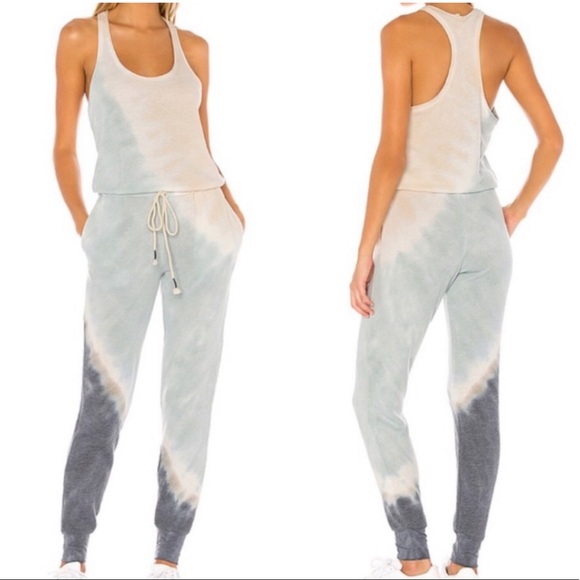 Young Fabulous & Broke Pants - YOUNG FABULOUS & BROKE EBERHART TIE DYE JUMPSUIT